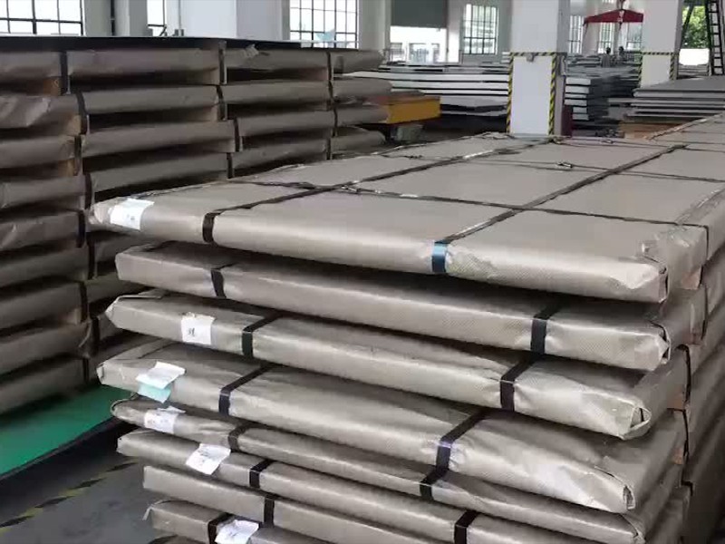 不锈钢板材料近景