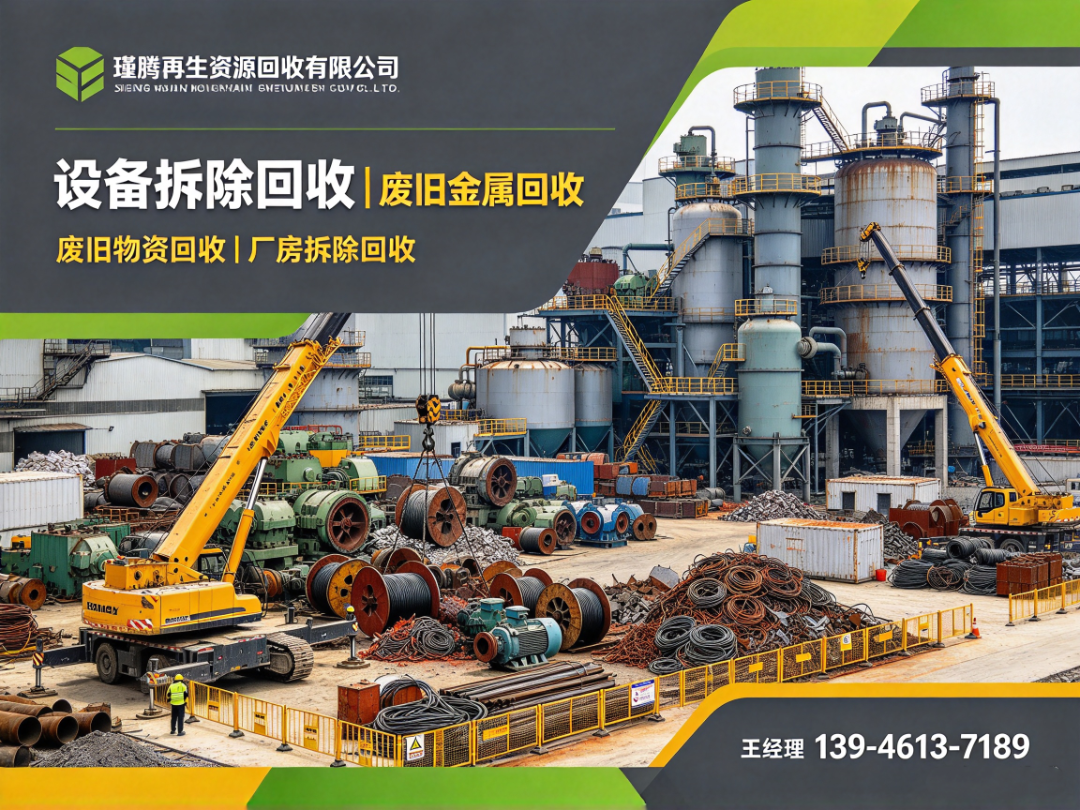 瑾腾再生资源回收 工业物资回收作业现场