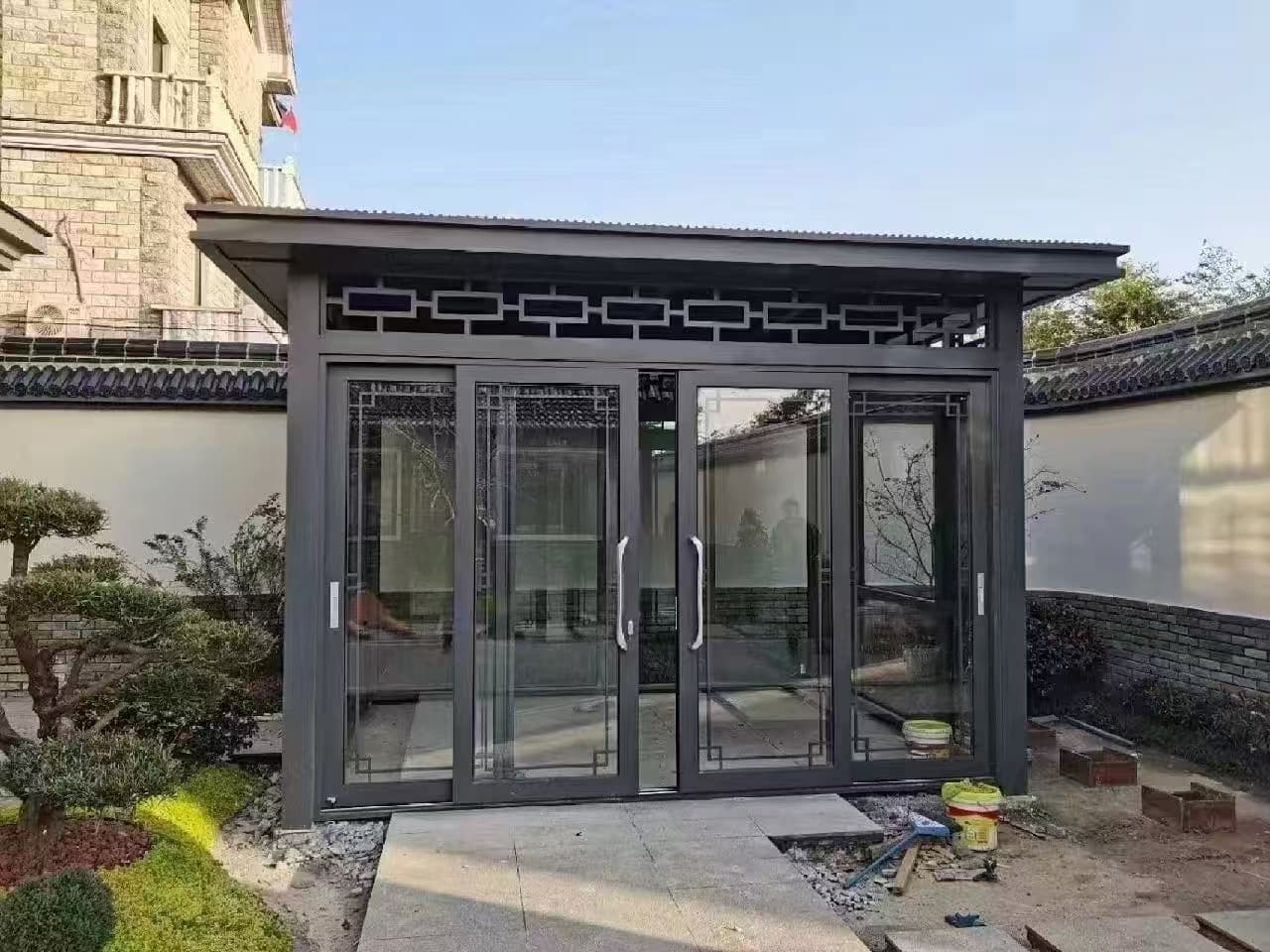 琼海市铝合金电动凉亭