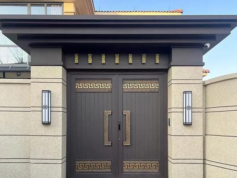 琼中铝板造型门楼