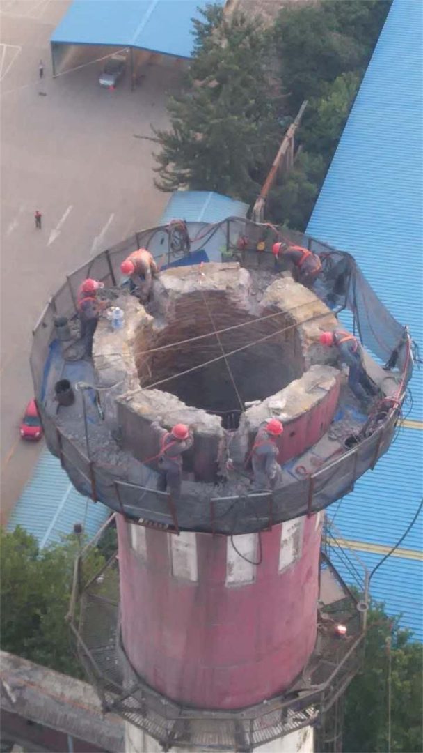 老式烟囱拆除