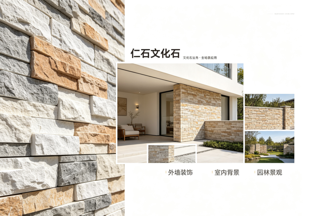 仁石石材 文化石生产线