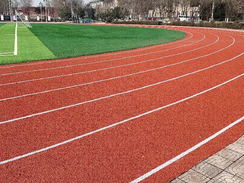 塑胶跑道材料近景