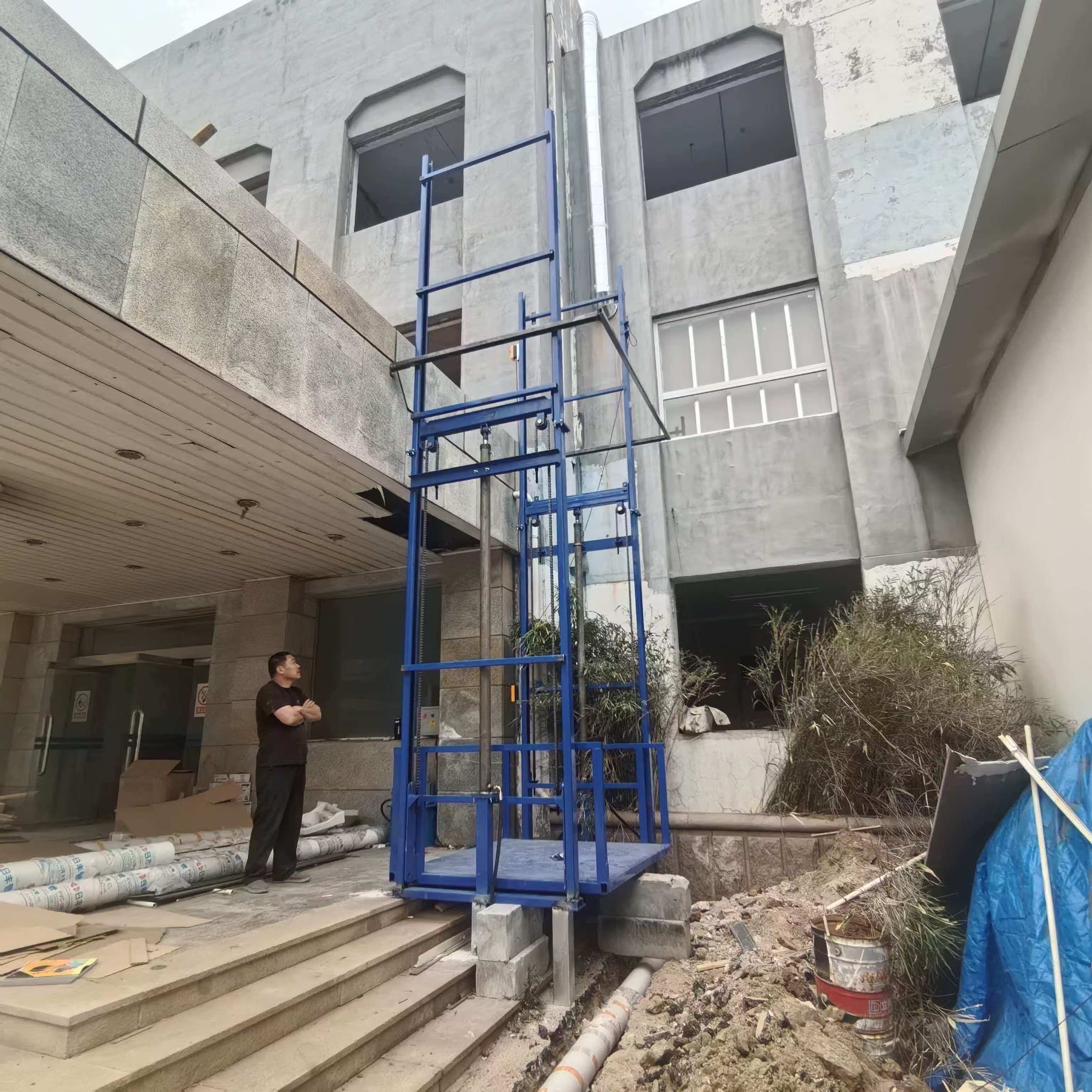 宜宾市南溪区车间用液压升降机安装流程，步骤详解