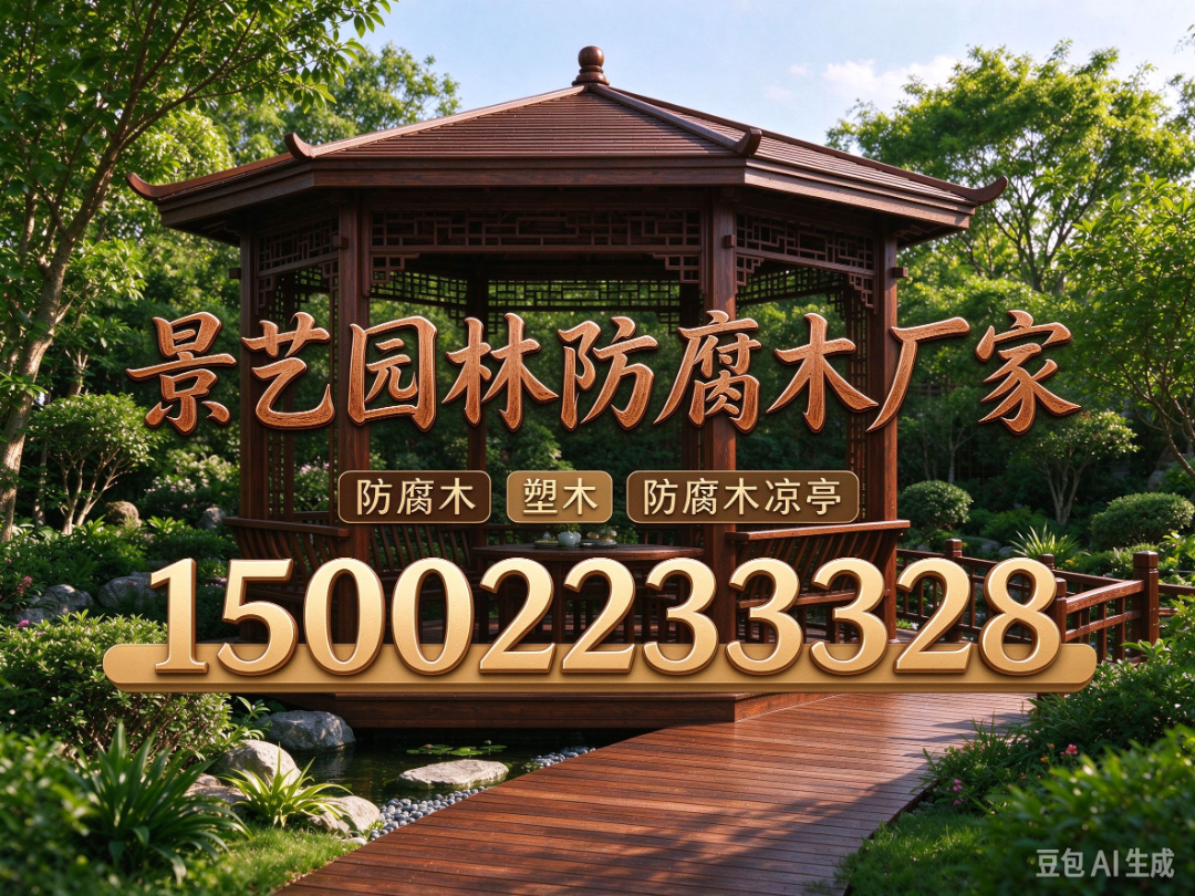 景艺园林防腐木 户外景观木材加工车间