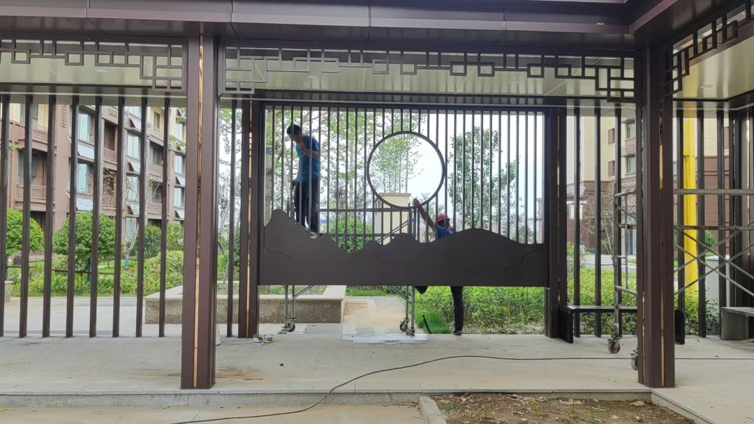 小区景观廊架