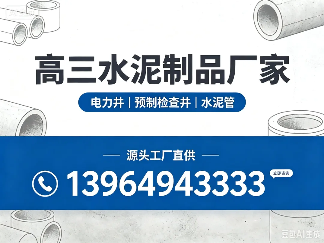 高三水泥制品工厂招牌