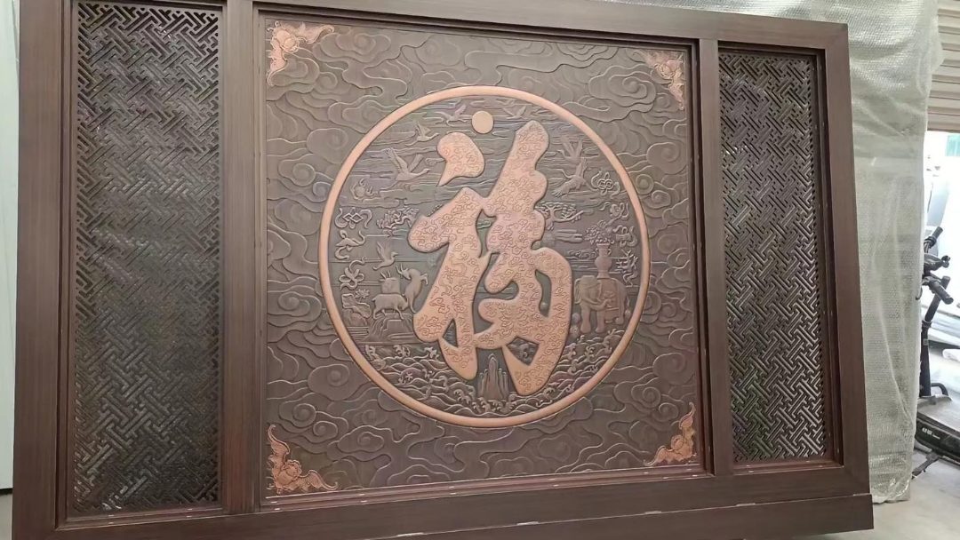 金属流水景墙