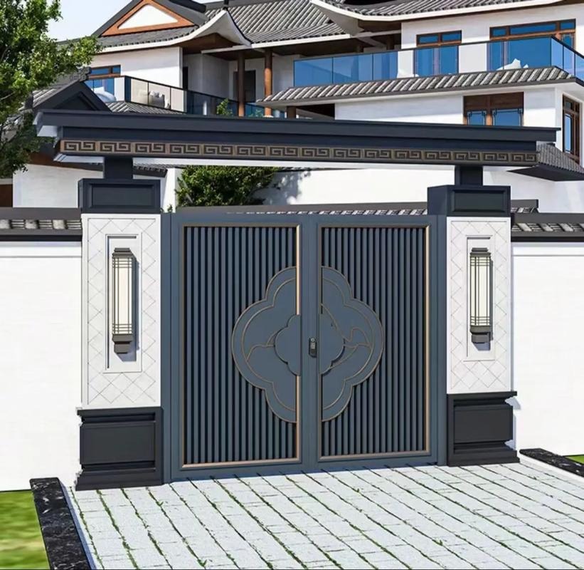 广西崇左铝艺大门厂家_庭院大门铝合金|铝合金艺术大门厂家口碑好