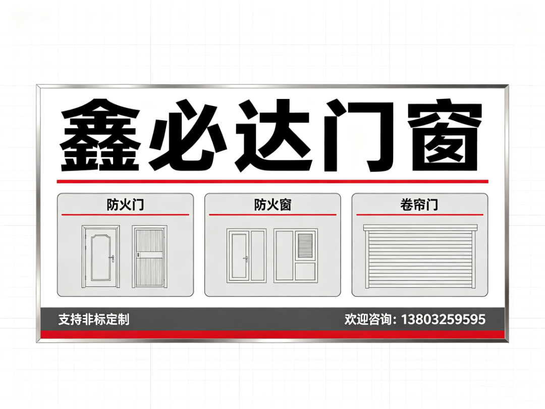 鑫必达门窗 防火门窗生产车间