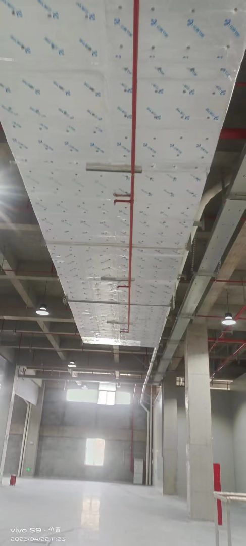 防火岩棉包裹施工