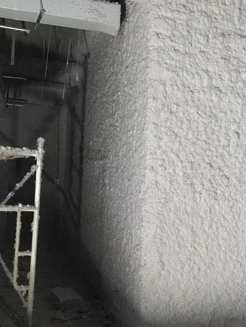 无机纤维喷涂施工