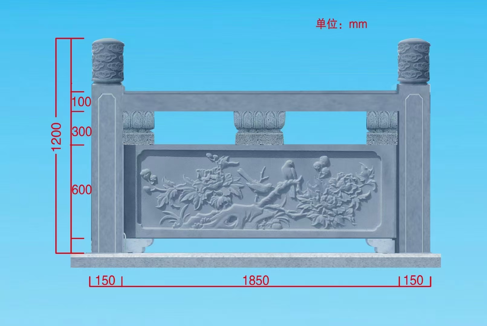 聊城市石栏杆厂家怎么联系？桥梁护栏规格与配送服务