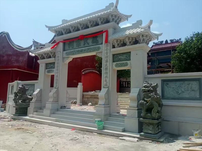石牌坊工艺展示