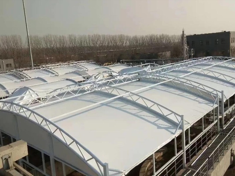 污水池膜结构加盖工程案例