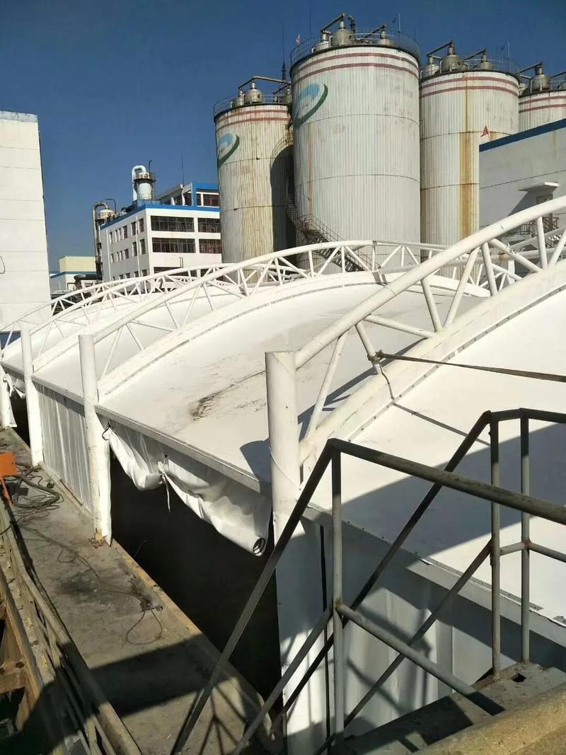 庆阳市西峰区污水池膜结构加盖如何提升厂区整体形象
