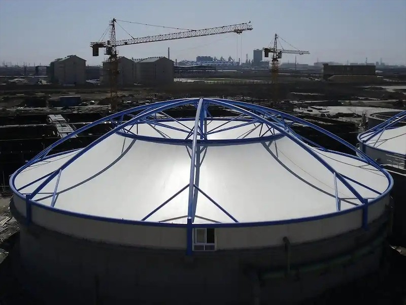 污水池膜结构加盖工程示例