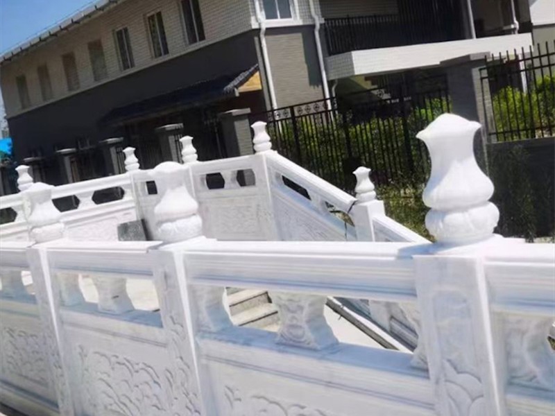 汉白玉栏杆细节展示