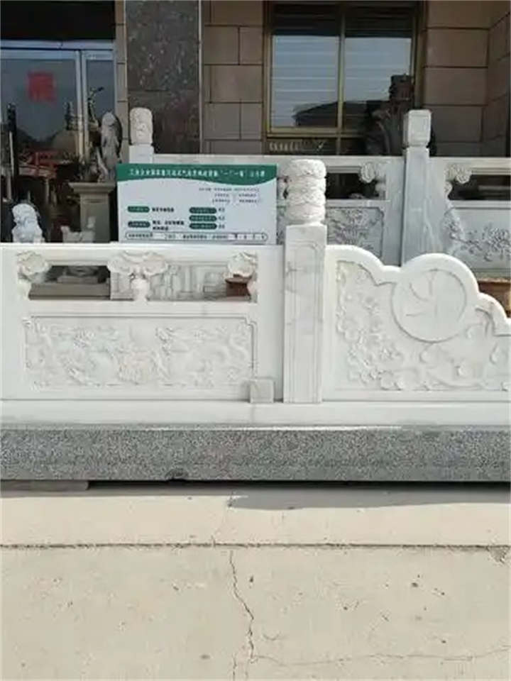 荆州市松滋市桥栏杆石雕，河道/桥梁安全防护石栏杆安装