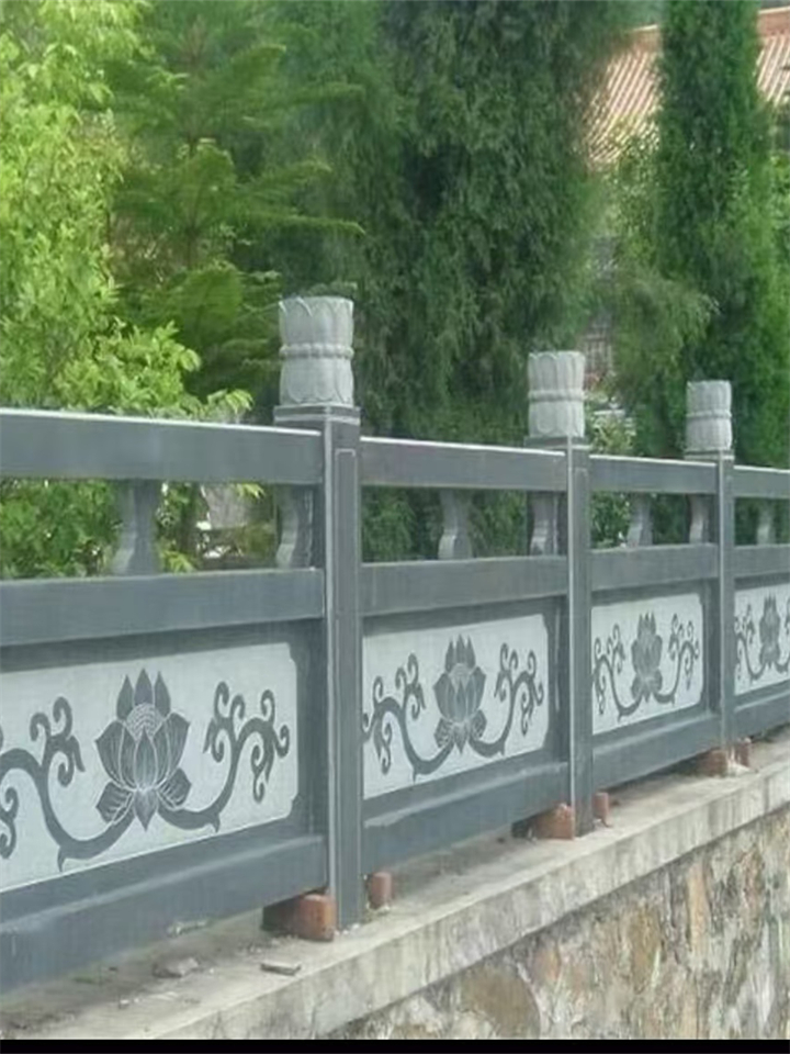 仿古栏杆设计案例，中式园林景观装饰首选
