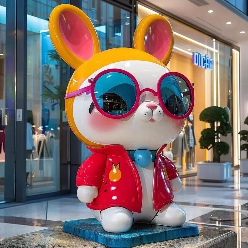 玻璃钢透明雕塑