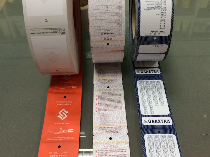 卷筒吊牌产品展示