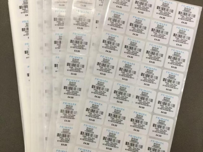 不干胶标签应用示例