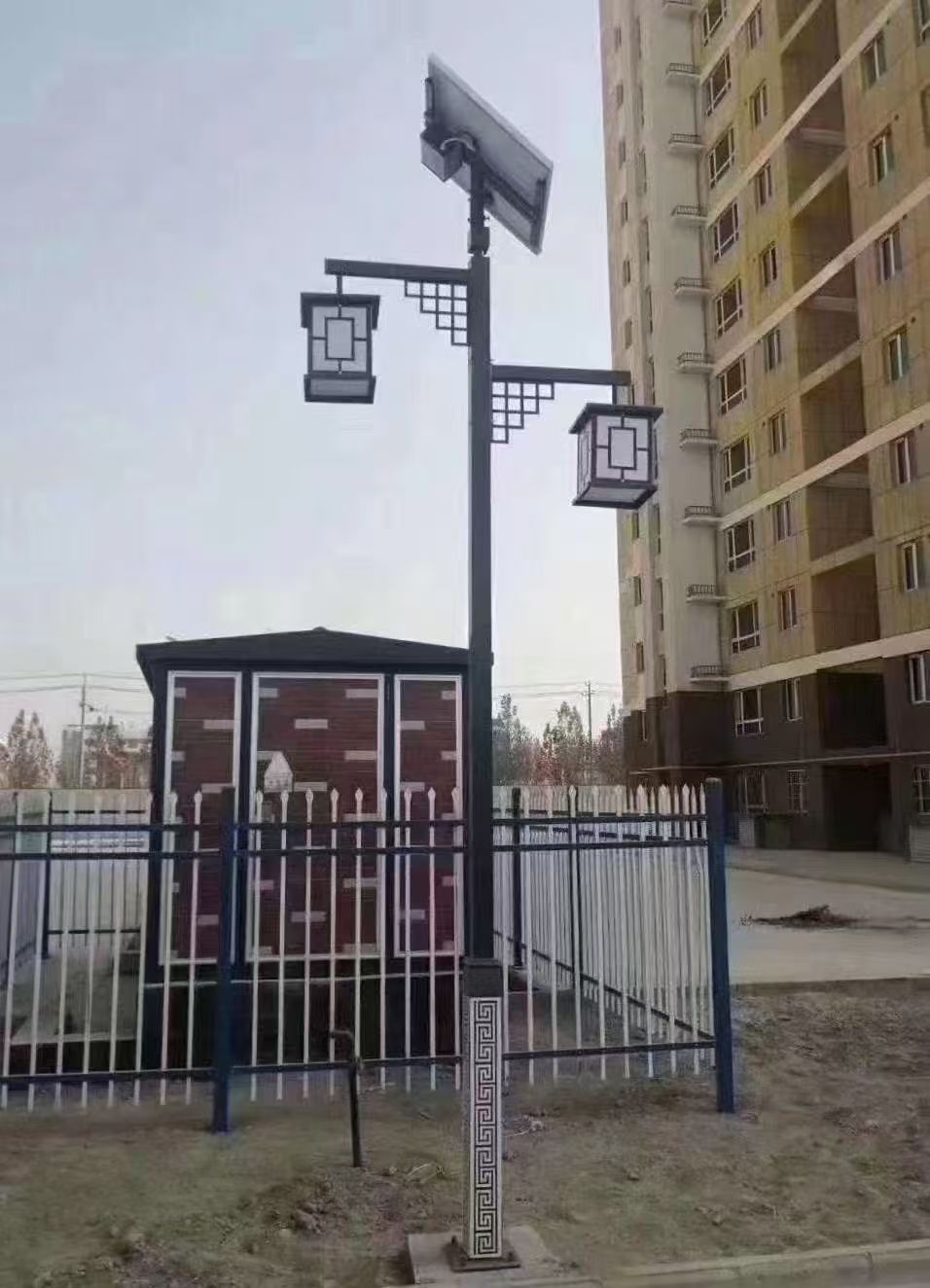 仿古景观灯与山东省历史街区的完美融合