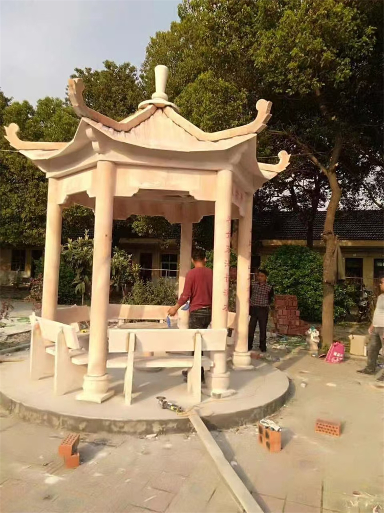 白山市花岗岩石亭子