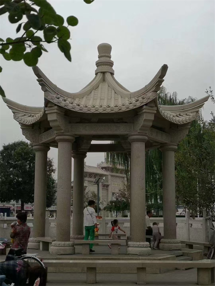 白山市石雕亭子