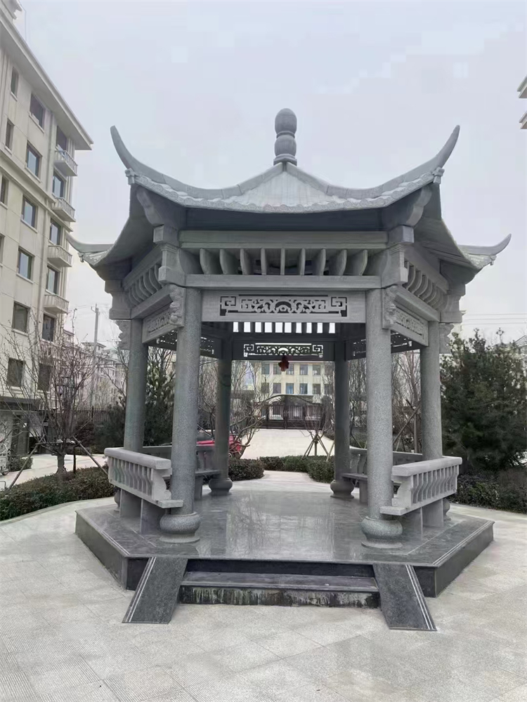 白山市石雕凉亭