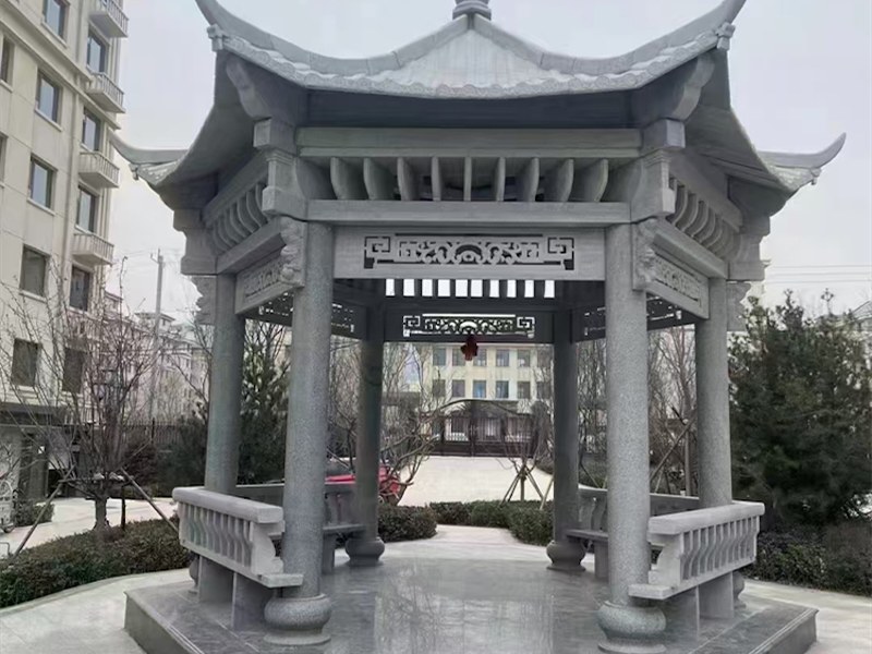 白山市石雕凉亭