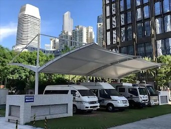 保定市异形膜结构车棚