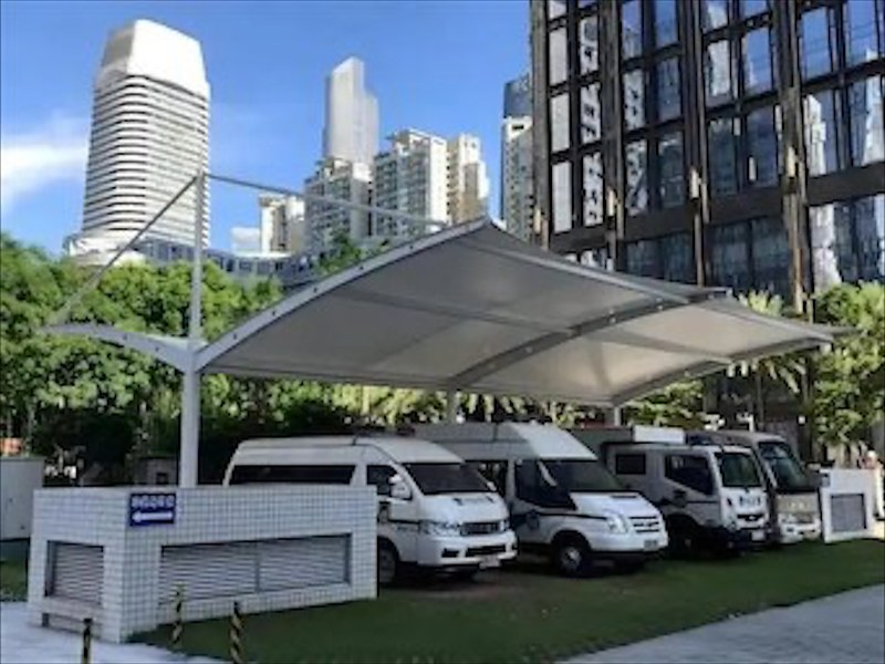 保定市异形膜结构车棚