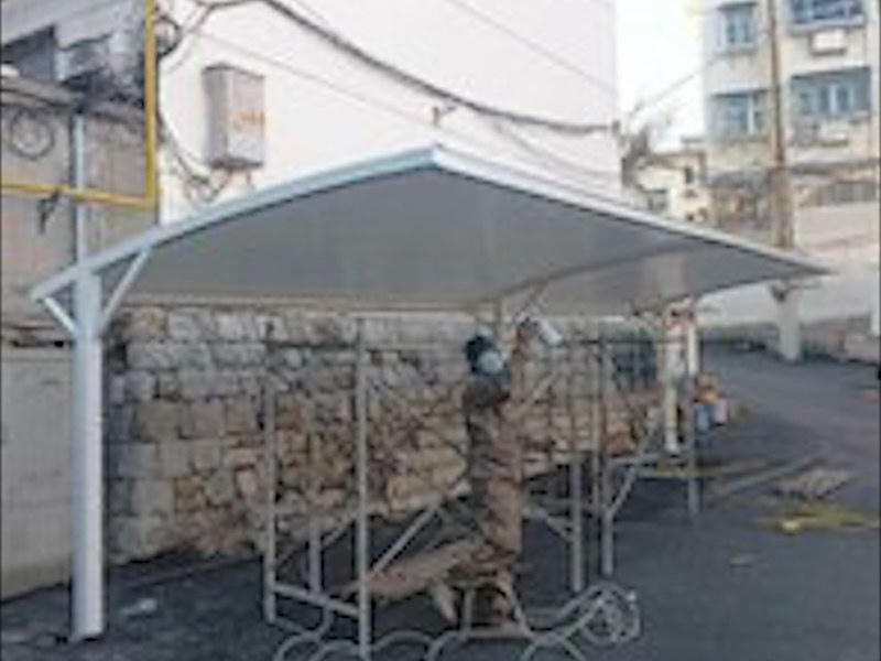 重庆市拉杆型膜结构车棚