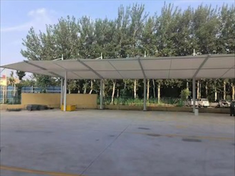 保定市弧形膜结构车棚