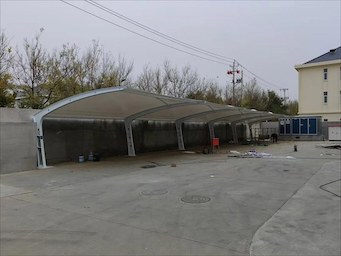 保定市拉杆型膜结构车棚