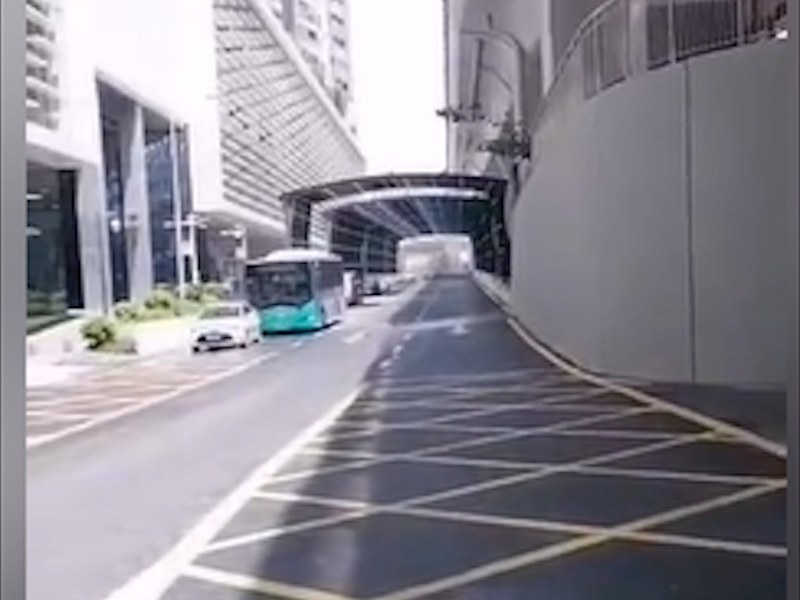 园区路面摊铺