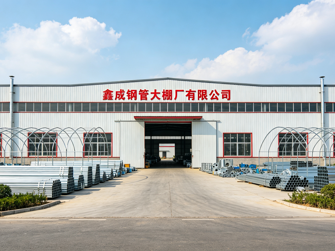 鑫成大棚 标准化钢管大棚生产车间