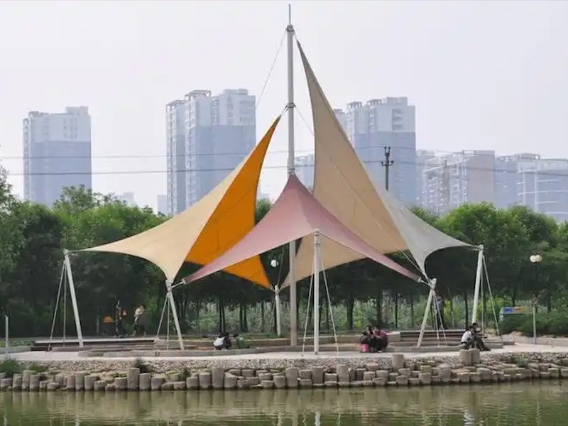 圆形膜结构景观
