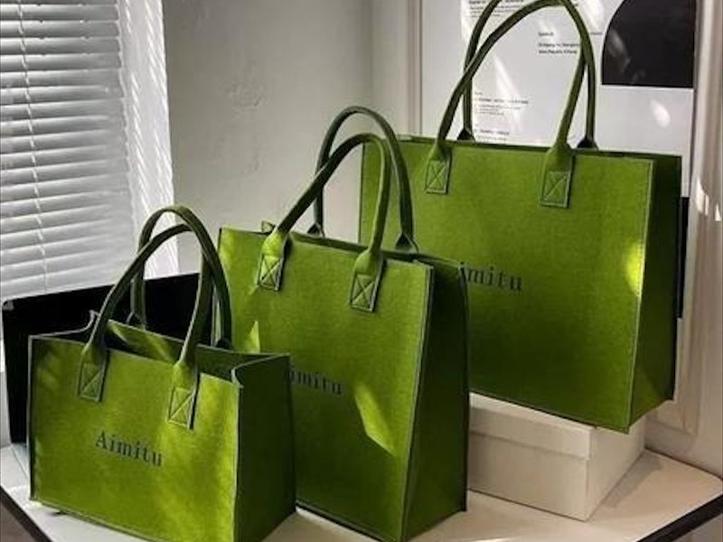 户外毛毡手提包