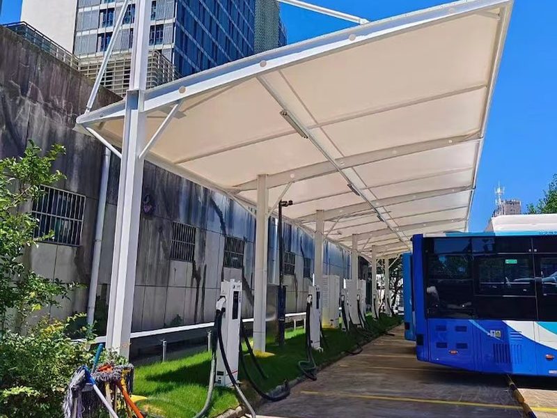 附近膜结构车棚