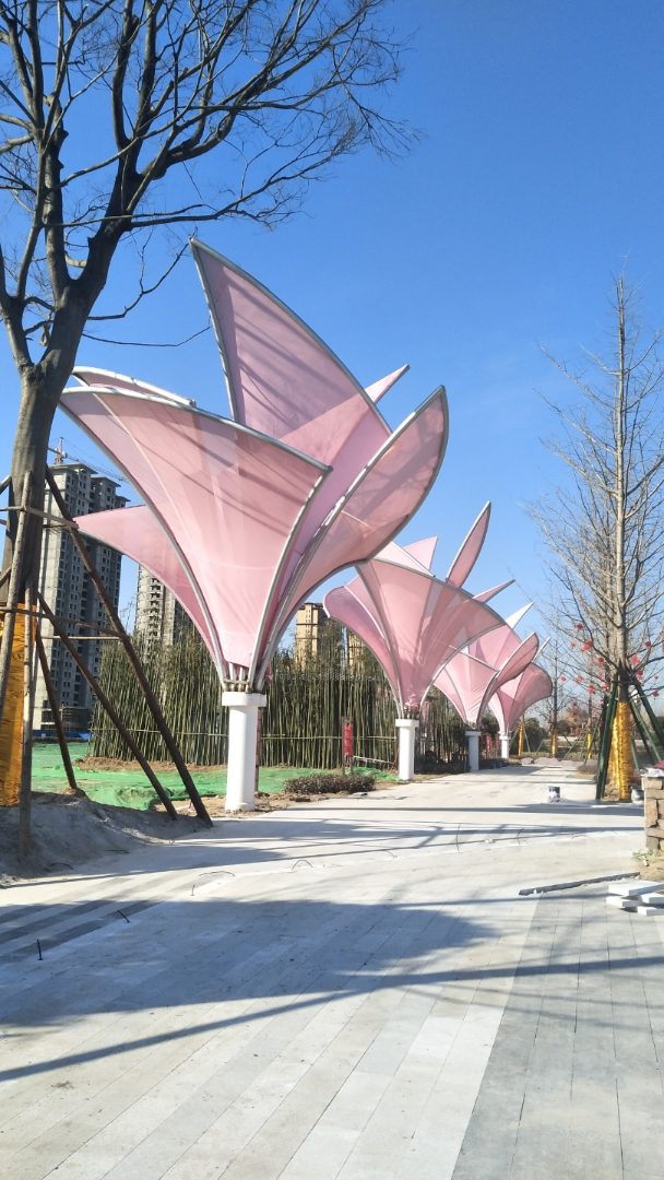 张拉膜景观伞