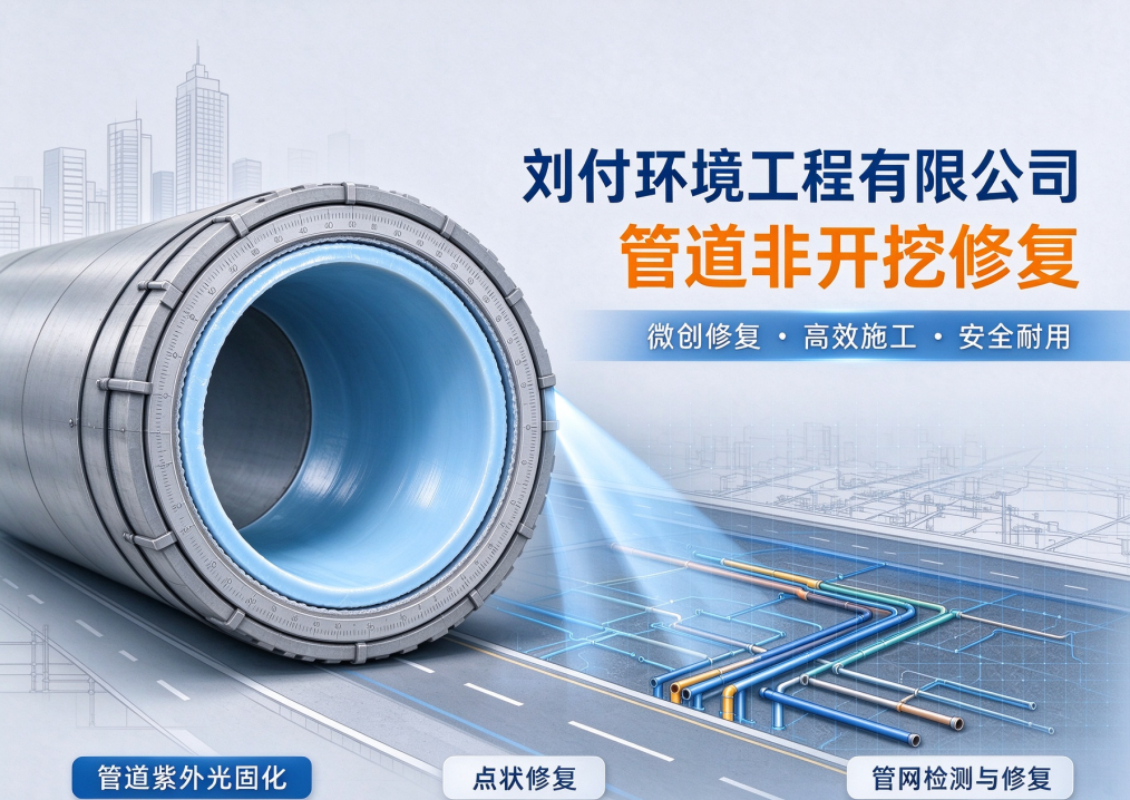 刘付环境工程 管道非开挖修复施工现场