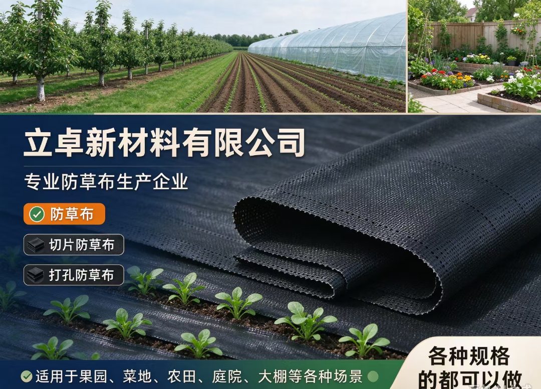 立卓新材料 标准化防草布生产车间