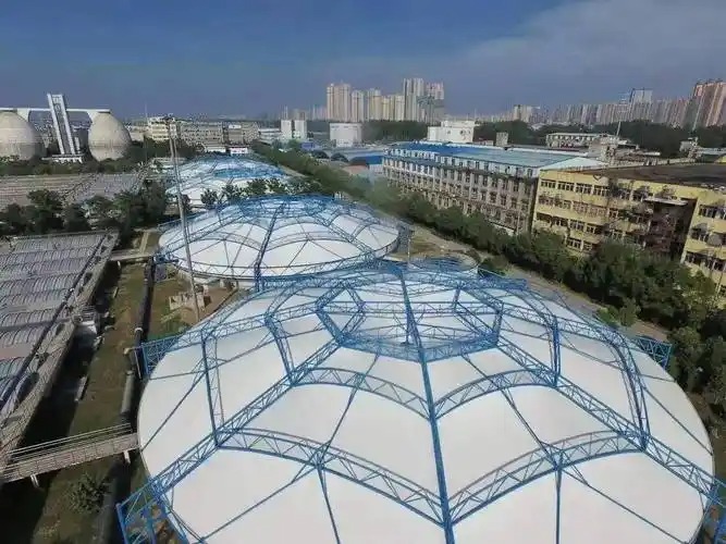 膜结构污水池加盖