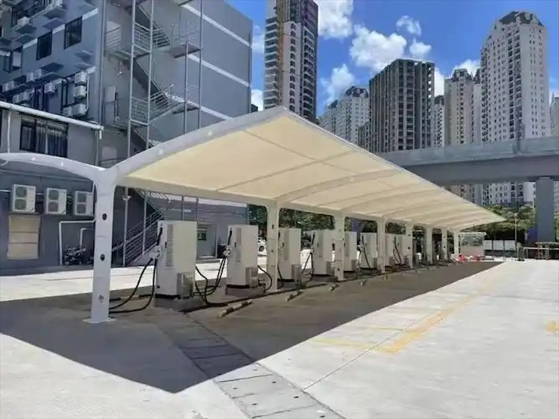 索膜结构停车棚