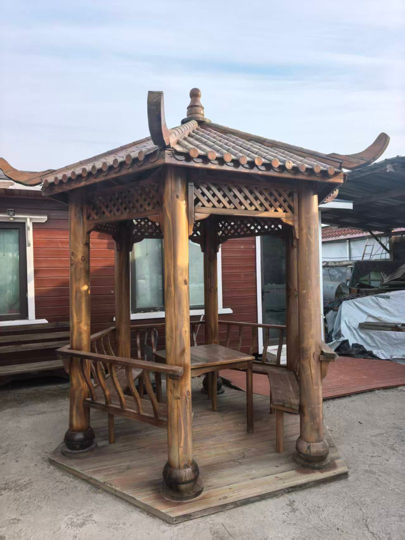 防腐木凉亭