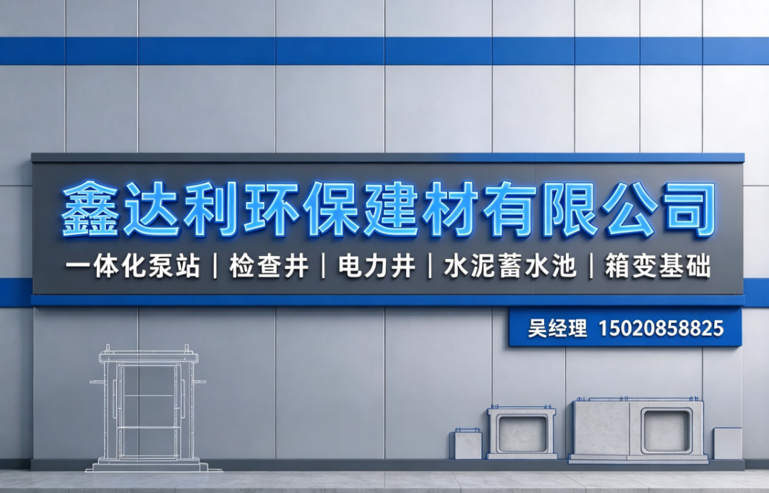 鑫达利环保建材 一体化泵站预制车间