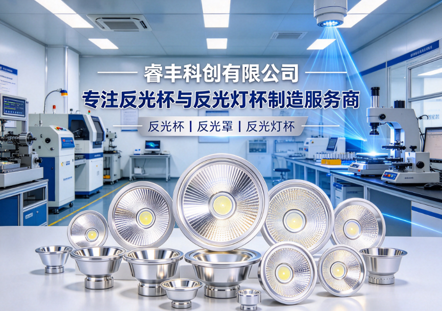 睿丰科创 反光杯生产车间一角